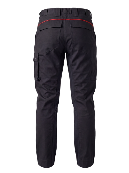 Werkbroek zwart/rood