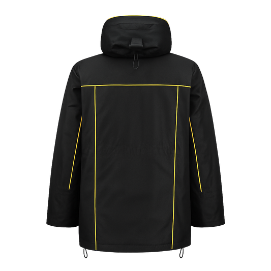 Winter werkjas met kleuraccent voor professionals warm, waterdicht en herkenbaar