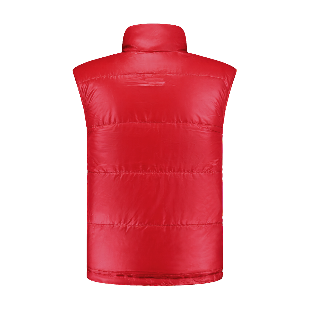 Bodywarmer Navy met kleuraccent rood-  voor professionals comfortabel, duurzaam en representatief