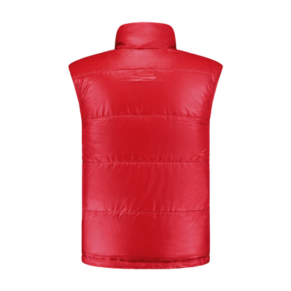 Bodywarmer Navy met kleuraccent rood-  voor professionals comfortabel, duurzaam en representatief