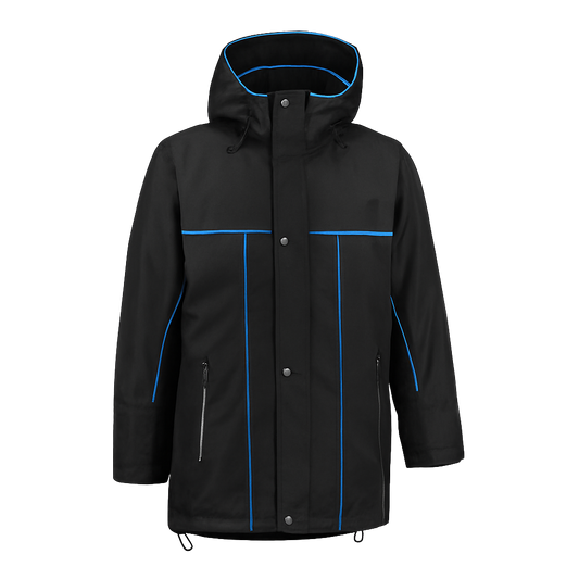 Winter werkjas met kleuraccent voor professionals  warm, waterdicht en herkenbaar