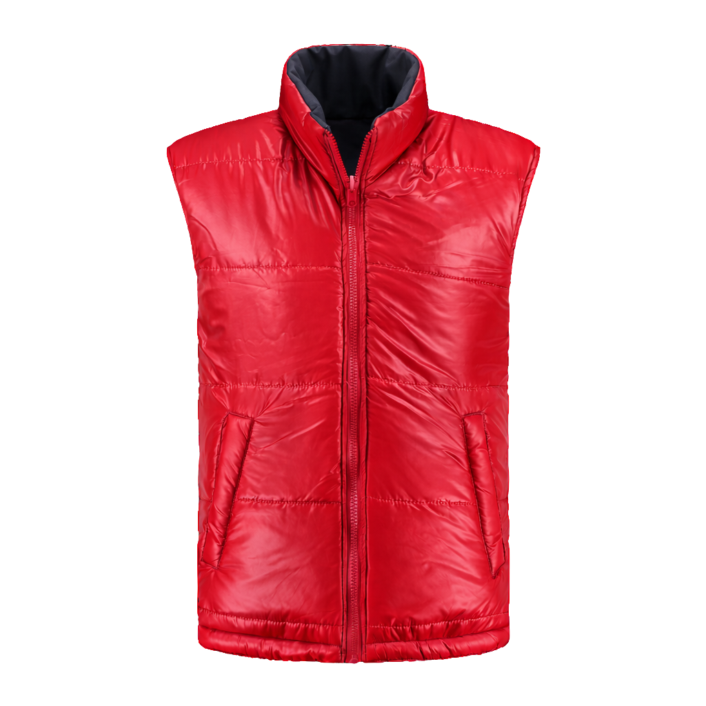 Bodywarmer Antraciet met kleuraccent rood- voor professionals comfortabel, representatief en duurzaam