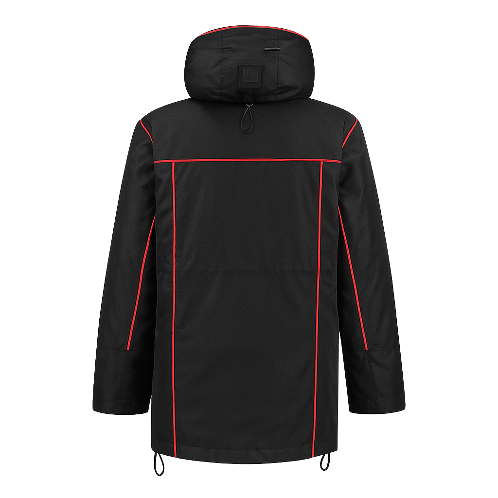 Winter werkjas met kleuraccent voor professionals  warm, waterdicht en herkenbaar