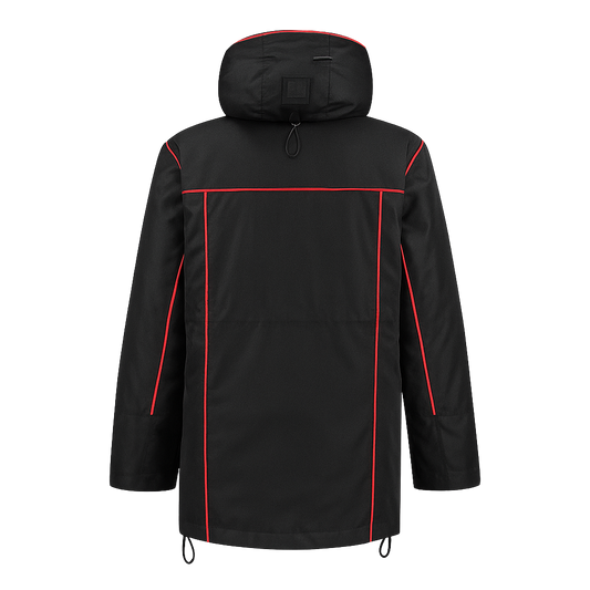 Winter werkjas met kleuraccent voor professionals  warm, waterdicht en herkenbaar